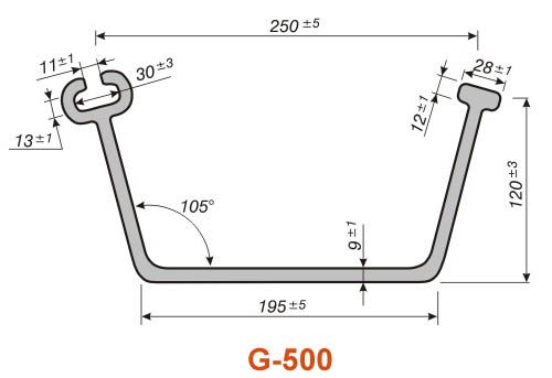 шпунт ПВХ ZCF(G)-500/9