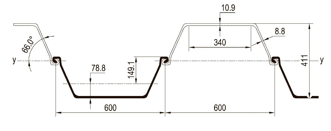 ШПУНТ ПВХ SP-600